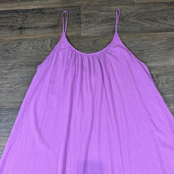 9Seed Lavender Cotton Gauze Long Tulum Tank Dress One Size - Picture 2 of 12